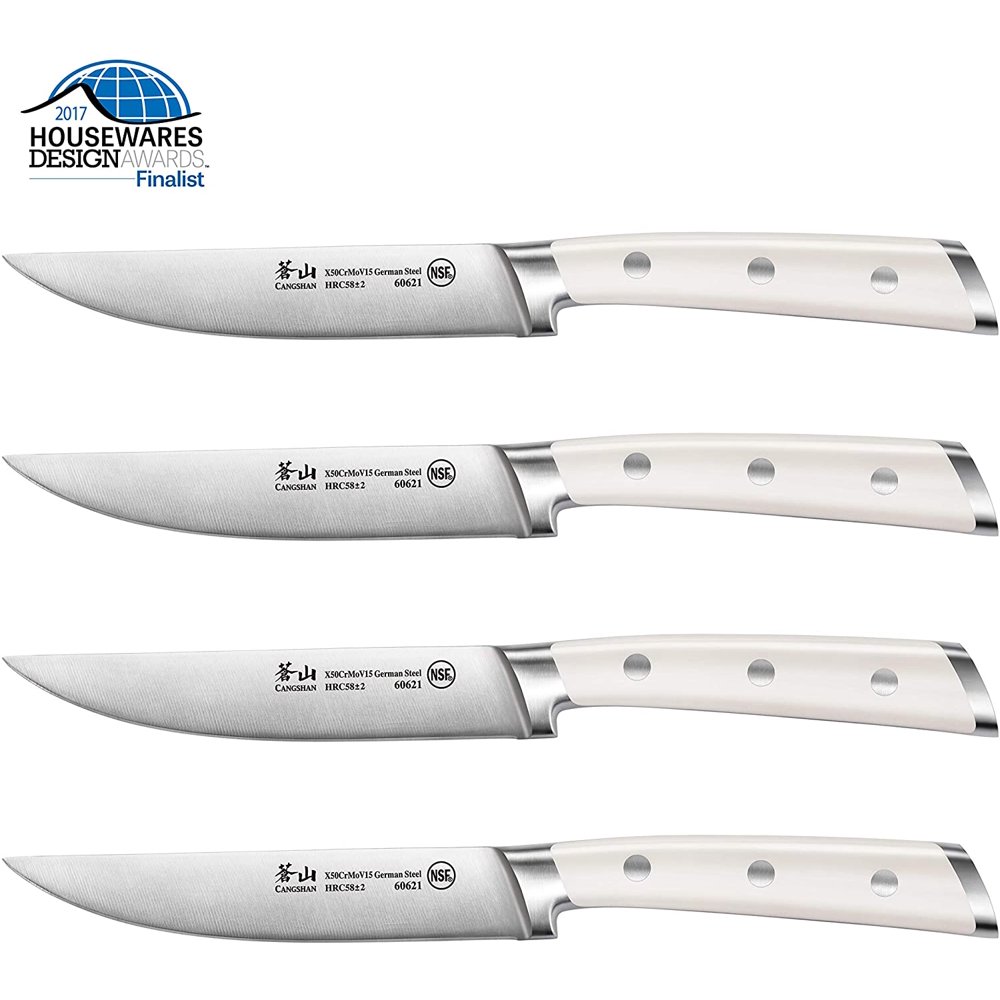 Cangshan S1 Series 1020366 German Steel 4Piece Steak Knife Set