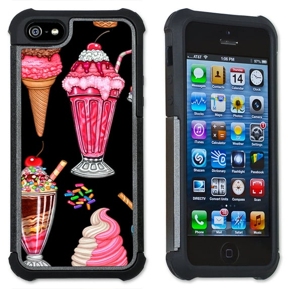 Apple iPhone 6 Plus / iPhone 6S Plus Cell Phone Case / Cover with Cushioned Corners - Ice Cream
