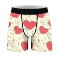 thumbnail image 5 of REORIAFEE Mens Underwear Briefs Valentine's Day Heart Print Breathable Boxer Briefs Mid-Rise Comfort Elastic Waistband Underwear Men Stretch Boxers Pink XXL, 5 of 8