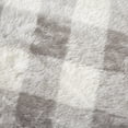 thumbnail image 4 of Parent's Choice Faux Fur Baby Blanket, Grey Plaid, 4 of 6