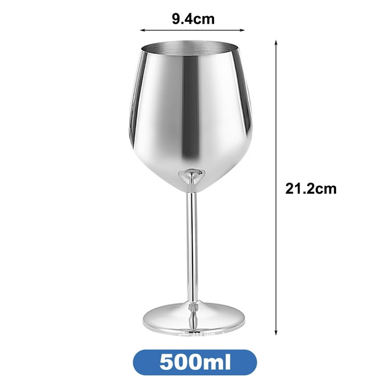 Stainless Steel Wine Glasses, Unbreakable Metal Wine Glass, Fancy, Unique Wine  Goblets for Outdoor, Travel, Camping and Pool, Ideal Gift for Wine Lovers -  Walmart.com