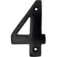 thumbnail image 1 of shiyou-Doris 3-Inch Brass Metal Letters Mailbox Decor Address Signs For Houses Outdoor Wall Decor Mailbox Numbers House Address Numbers For Outside Address Sign for Door Numbers (Number 4, Satin Blac, 1 of 4