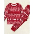 thumbnail image 3 of PatPat Conjuntos De Pijamas A Juego Con Estampado Navideño Tradicional Familiar, Ropa De Salón Para Hombres, Mujeres Y Bebés, 3 of 4