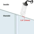 thumbnail image 6 of MCOCOD Shower Door Seal Set – Includes 1 PC 36" Bottom Seal and 2 PCs 76" Side Seals for 3/8" (10mm) Glass – Ultra Clear Polycarbonate Shower Door Sweep and Side Seal Kit, 6 of 7