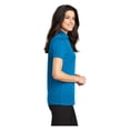 thumbnail image 3 of Port Authority Women's Silk Touch Performance Polo Moisture Wicking Shirt Brilliant Blue Large, 3 of 3
