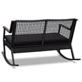 thumbnail image 2 of Real Flame Calvin Aluminum Patio Rocker Bench in Black, 2 of 5
