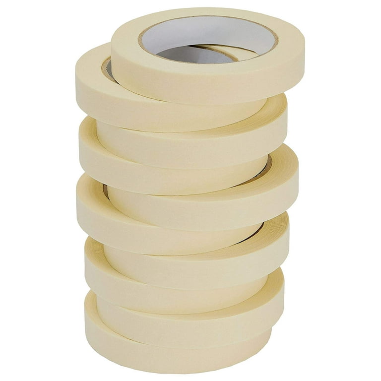 Generic Beige White Masking Tape - 2 inch x 55yds. Wide Masking Tape for  Safe Wall Painting
