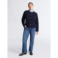 thumbnail image 2 of Free Assembly Women's and Women's Plus Ruffle Neck Chest Pocket Cardigan, Sizes XS-4X, 2 of 6