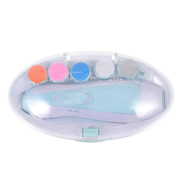 Smart Electric Manicure Tool For Adults And Children 1 Set Baby Nail Polisher In Elegant Blue For Safe Nail Care