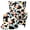 Cow Print Floral, variant on Chririnla Spandex 2 Piece Single-Seat Wingback Armchair Covers for Living Room, Washable Elastic Bottom Wingback Chair Slipcover, Art Leopard Print Pattern