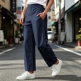 thumbnail image 6 of Otvok Women Comfort Daily Wear Bottoms, Wrinkle Resistant Elastic Waist Wide Leg Travel Pants with Pockets, 6 of 7