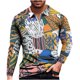 thumbnail image 1 of Camiseta diaria unisex para hombre con estampado 3D de manga larga y media cremallera, blusa informal Pompotops  oipoqjl28952, 1 of 3