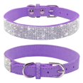 thumbnail image 1 of Collar para perro con diamantes de imitación Haoyueer Cute Dazzling Sparkling Purple, 1 of 4