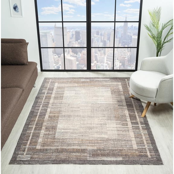 United Weavers Utopia Alden Contemporary Abstract Accent Rug, Grey, 1'10" x 3'