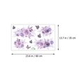 thumbnail image 2 of 2PCS Violet Fleur Papillons Sticker Décors Mur Auto-Adhésifs Autocollants Maison, 2 of 8
