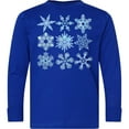 thumbnail image 3 of Inktastic Winter Snowflakes Long Sleeve Youth T-Shirt, 3 of 5