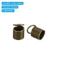 thumbnail image 4 of Unique Bargains Cord End Caps, 100Pcs 6x9mm Metal Spring Coil End Tips Crimp Terminators Caps Bronze Tone, 4 of 5