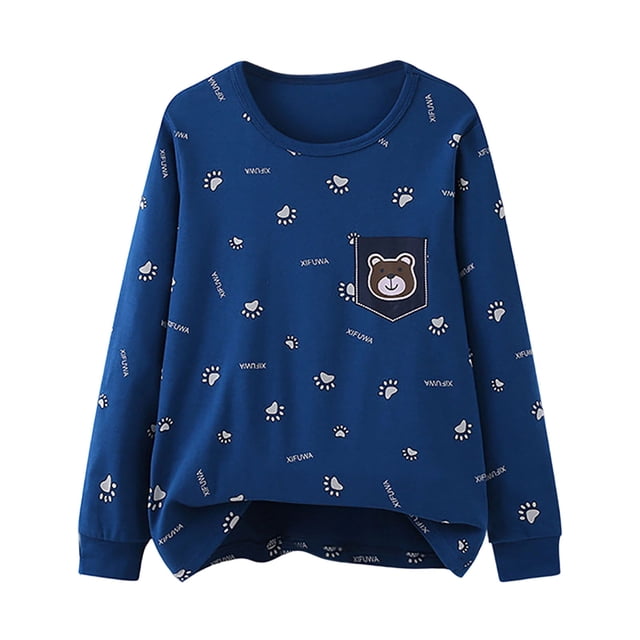 Printemps Été Mode pour Tout-Petits T-Shirt à Col Rond Manches Longues Couleur Unie