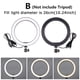 thumbnail image 2 of Photo Studio Anillo de luz LED Lámpara de anillo Selfie Luz de relleno de temperatura de color ajustable, luz de 26 cm Kearding EL2073-02B, 2 of 2