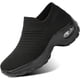 thumbnail image 1 of TANTOO Calzado de Caminata para Mujer sin Cordones y Zapatillas de Tenis para Mujer Ligeras cómodas de Malla Negro puro 25.0 cm Negro puro 25.0 cm Xishao ropa, 1 of 2