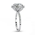 thumbnail image 3 of AFFY Halo Engagement Rings for Women | Center 8MM Cushion Cut Lab Created Moissanite Solitaire Promise Rings for Her in 14K Solid White Gold, Ring Size 8.5, 3 of 5