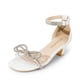 thumbnail image 1 of Sandalias para Niñas DREAM PAIRS SDSD2421K Blanco con Moño Tacón de 4.5 cm, 1 of 7