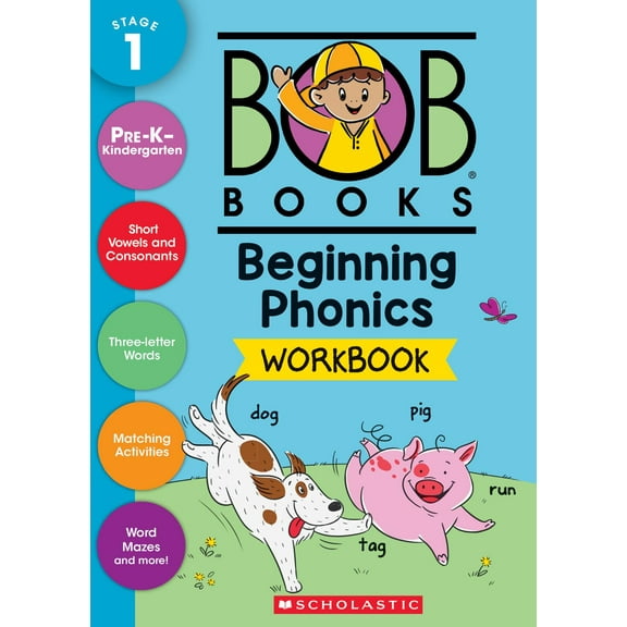 Bob Books - Beginning Phonics Workbook | Phonics, Writing Practice, Ages 4 and up, Kindergarten, First Grade (Stage 1: Starting to Read) (Workbook) (Paperback)