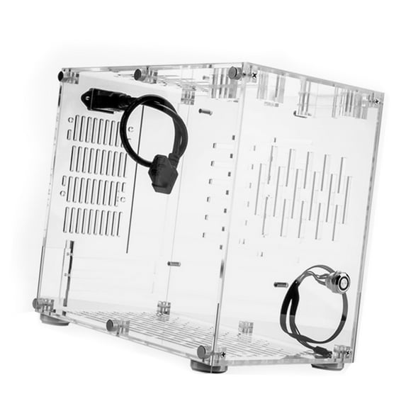 Computer Case, Metal Button Switch Computer Case Pc Case Gaming Pc Case With 360 Heat Dissipation ITX Chassis for Limited Spaces