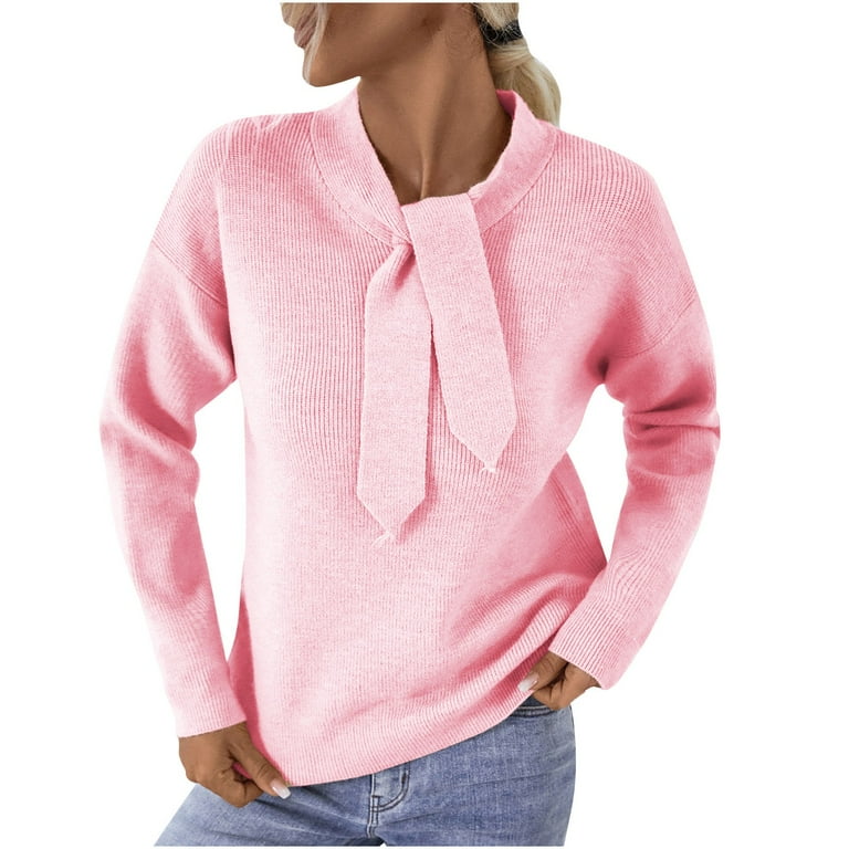 tie neck sweaters