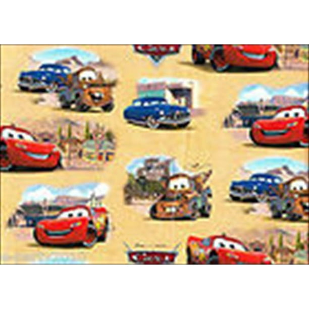 Cars Folded Wrapping Paper (1ct) - Walmart.com - Walmart.com