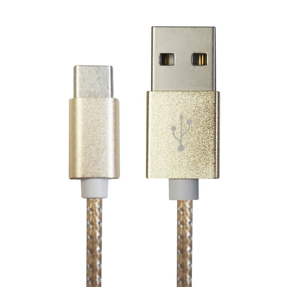 Câble Exian USB C / Type C USB Nylon Tressé 1M Or