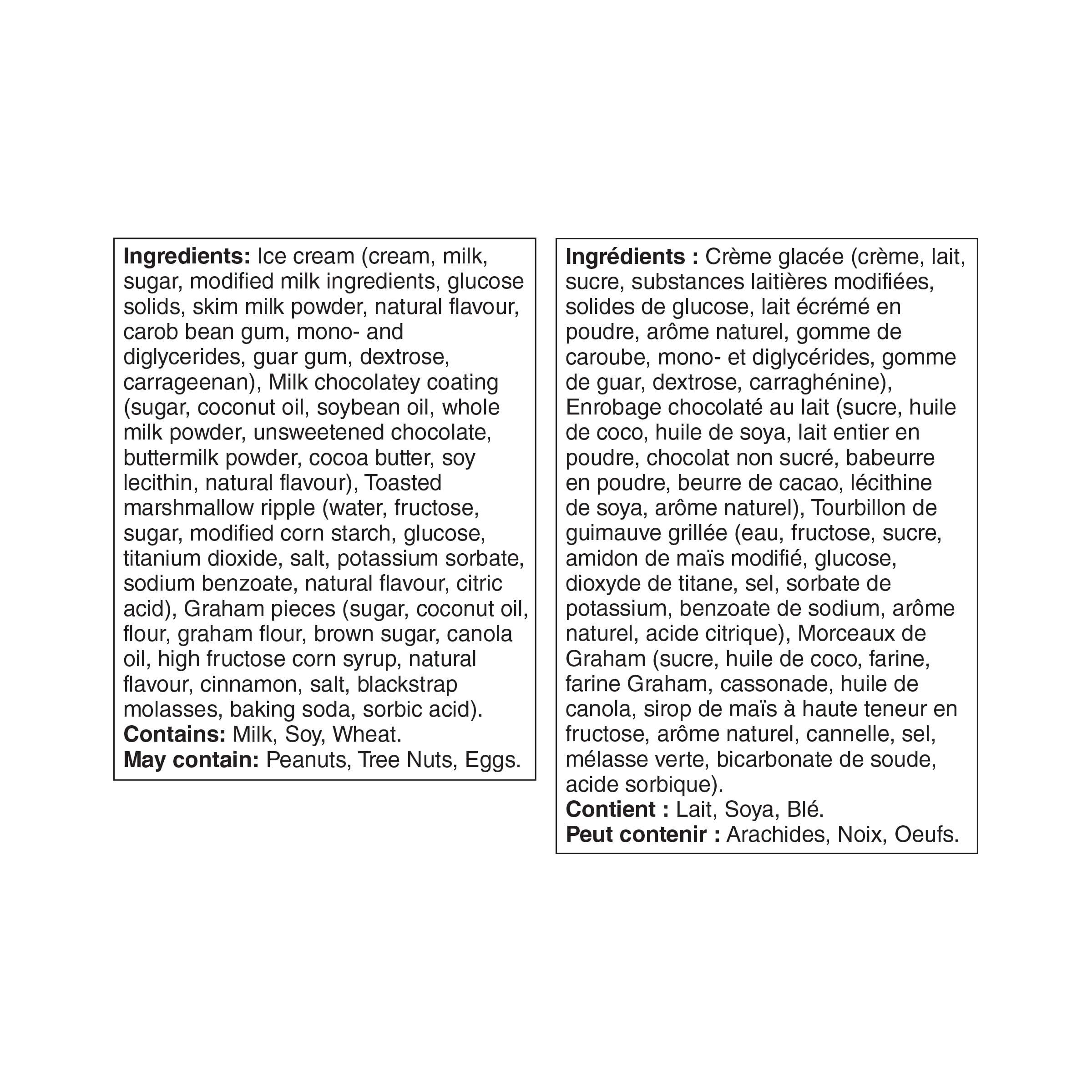 Barres de crème glacée S’mores Notre Excellence 288 ml (4 x 72 ml)