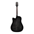 thumbnail image 2 of Guitarra Acústica Eléctrica Ibanez AAD77CE Negro Transparente, 2 of 8