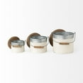 thumbnail image 3 of Mercana Alani (Set Of 3) White Metal Storage Boxes, 3 of 7