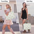 thumbnail image 6 of Large Capacity Tote Bag,Colorful Highland Cow Bathtub Pattern Handbag Fashion Luxury Tote Bag,15.7"x13"x 5.1" Inches,Laptop Compatible, 6 of 6