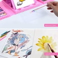 thumbnail image 2 of EIGTHTAIL Drawing Painting Sets for Girls Kids Art Set Case Included Double Sided Trifold Easel  Art Supplies Sets with Oil Pastels  Crayons  Colored Pencils  Watercolor Pens  Gifts for G, 2 of 7