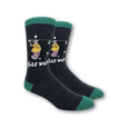 thumbnail image 4 of Fine Fit Funny Crew Novelty Dress Casual Socks Golf Theme Edition Golf Nut-Charcoal Body, 4 of 7