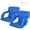 2PCS Blue, variant on 20.5" Wide Stadium Seat for Bleachers With Back Support Padded Cushion Portable Reclining Bleacher Seats Camping Stadium Chair Waterproof,Black