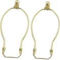 thumbnail image 1 of SHIBA-5-Inch Lamp Shade Harp Holder Fitter with Ball Finial Knob and Saddle Base [2set Gold], 1 of 4