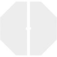 thumbnail image 4 of 38"OD x 2"ID x 13 1/4"C x 1"P Logan Architectural Grade PVC Contemporary Ceiling Medallion, Two Piece, 4 of 11