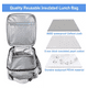thumbnail image 2 of Lonchera Térmica Portátil Hombre Bolsa Del Almuerzo Gris, 2 of 5