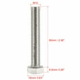 thumbnail image 2 of Unique Bargains M10 Thread 60mm 304 Stainless Steel Hex Head Screws Bolts 10 Pcs, 2 of 3