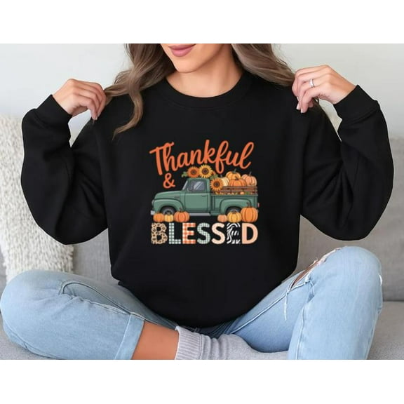 Cute Its Fall Yall Pumpkin Maple Vintage Farm Truck Sweatshirt, up to size 5XL
