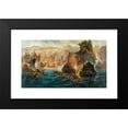 thumbnail image 2 of Vasilios Chatzis 14x10 Black Modern Framed Museum Art Print Titled - The Crusader Invasion of Constantinople, 2 of 5