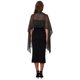 thumbnail image 2 of Chales y envolturas para mujeres Inspire Chic para vestidos de noche, brillante, chispeante y elegante con hebilla 74.8x17.7" (LxA) Negro (Dorado), 2 of 6
