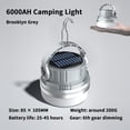 thumbnail image 4 of Aoujea Travel Essentials Solar Portable Camping Tent Night Light, Camping Lantern With 6 Light Modes, Lamp For Outdoor Home And Car, Perfecr For Power Outages, Emergency Camping Accessories, 4 of 9