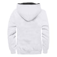 thumbnail image 4 of LISTHA Men's Jackets Casual Stylish Cargo Jacket Fleece Lined Sherpa Winter Warm Coats Jacket White 6XL, 4 of 4