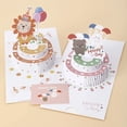 thumbnail image 2 of Tarjetas de invitación de feliz cumpleaños 3D Pop UP, dibujos animados, jirafa, dinosaurio, León, postales, decoración de fiesta de animales de jungla y Safari para niños, 2 of 4
