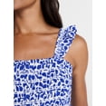 thumbnail image 5 of Time and Tru Women's Smocked Bodice Tank Top, Sizes XS - XXXL, 5 of 6