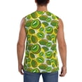 thumbnail image 4 of Easygdp Watercolor Kiwi Fruits Summer Men's Breathable Tank Tops Sleeveless Sporty T Shirts for Basketball, Mountaineering, Bodybuilding -3X-Large, 4 of 8